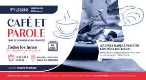 Café et parole - Club de conversación en francés. Café et parole - Club de conversación en francés.