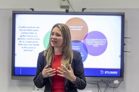 Denisse Grandas, decana de la Facultad de Ciencias Sociales de Utadeo